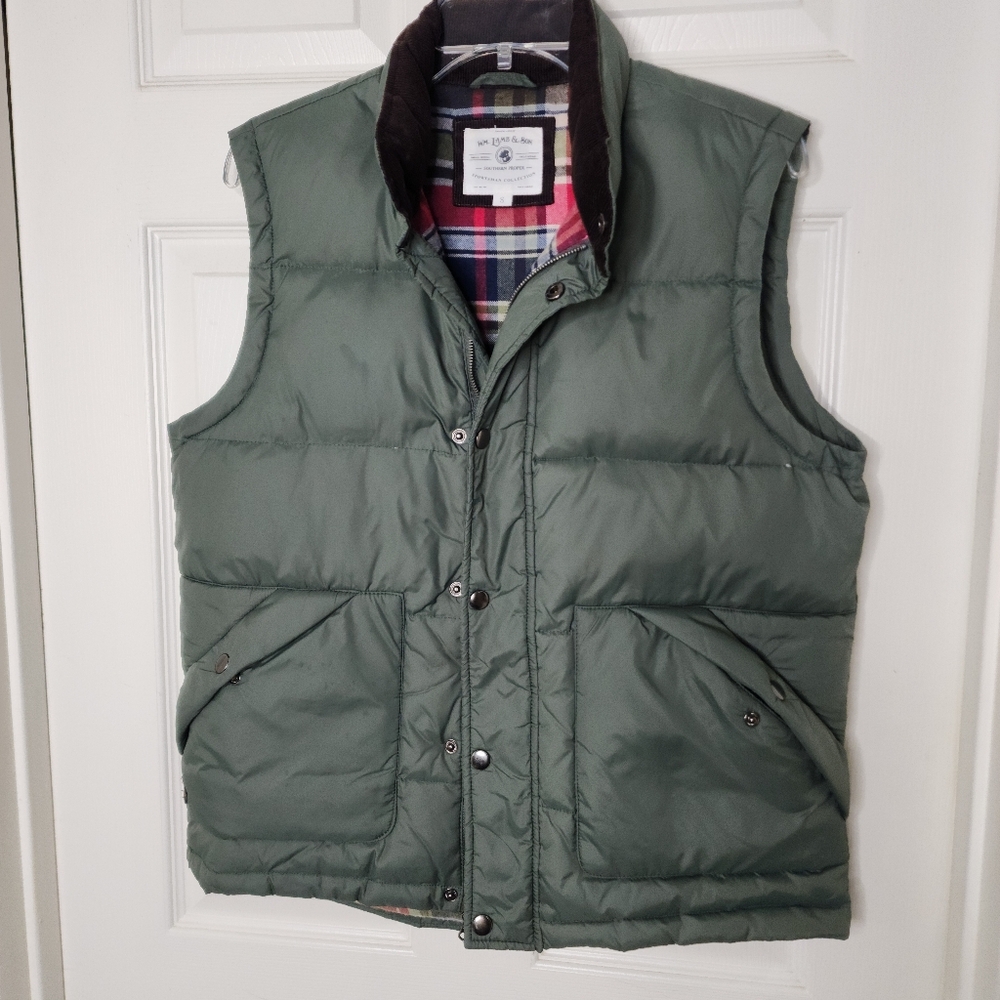 Wm Lamb‎ & Sons by Southern Proper green down vest mens S